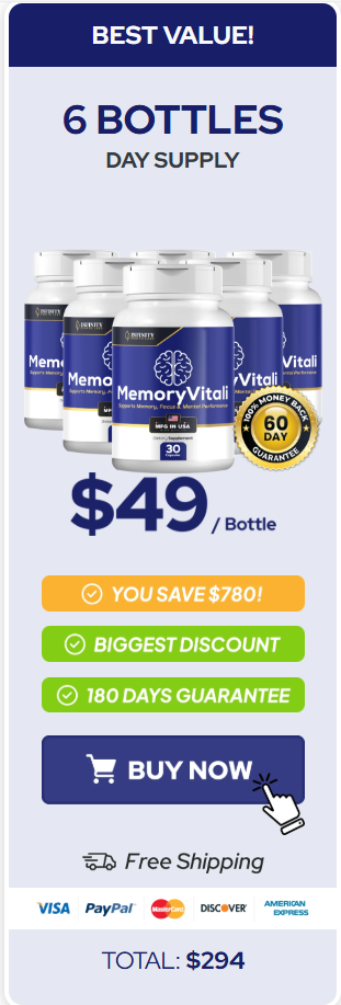 MemoryVitali- 6 Bottle